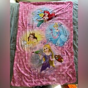 Disney Princess Toddler Bedding Blanket Comforter with Pillowcase Pink